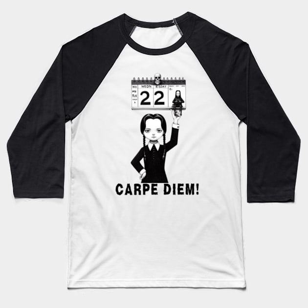 Carpe diem Baseball T-Shirt by Hadderstyle